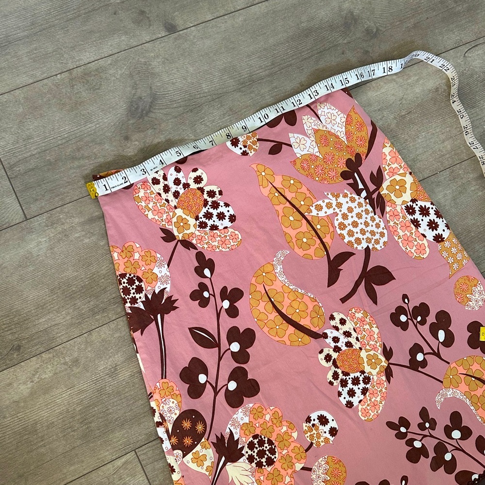 Persaman New York Pink Floral Knee Length Pencil Straight Skirt Women's Size 8 - Picture 3 of 11